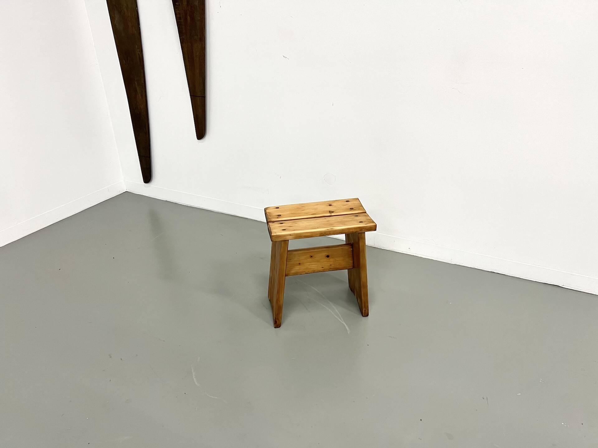 Solid pine stool