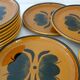 Lot of 6 Salins plates vintage Aigues model