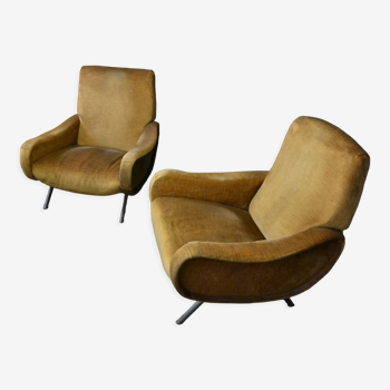 Pair of Lady armchairs by Marco Zanuso for Arflex 50s