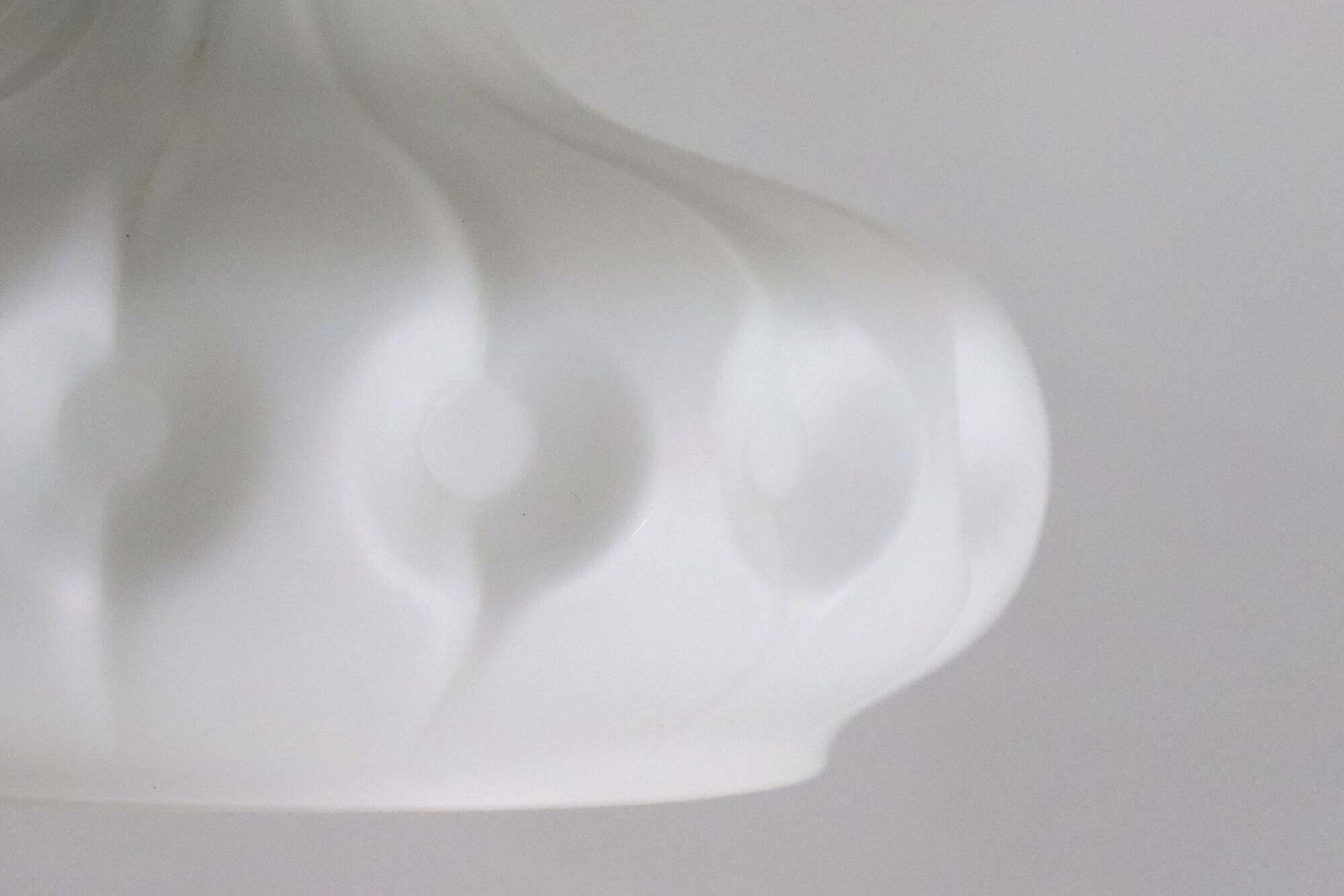 Peill & Putzler melkglazen lamp vintage mid century design