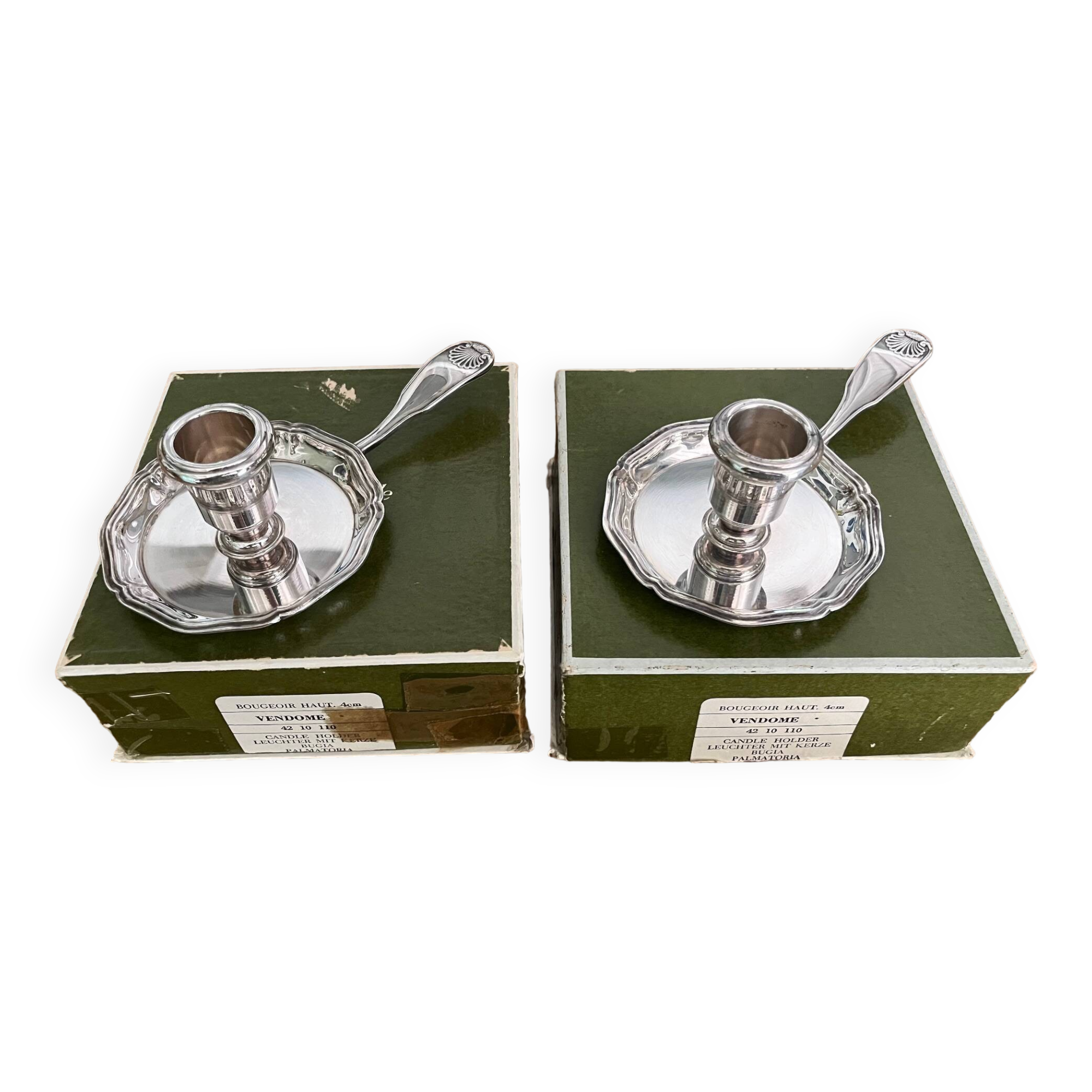Lot de 2 bougeoirs Christofle