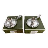 Set of 2 Ghristofle candle holders