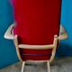 Pair of red armchairs. Denmark 1950