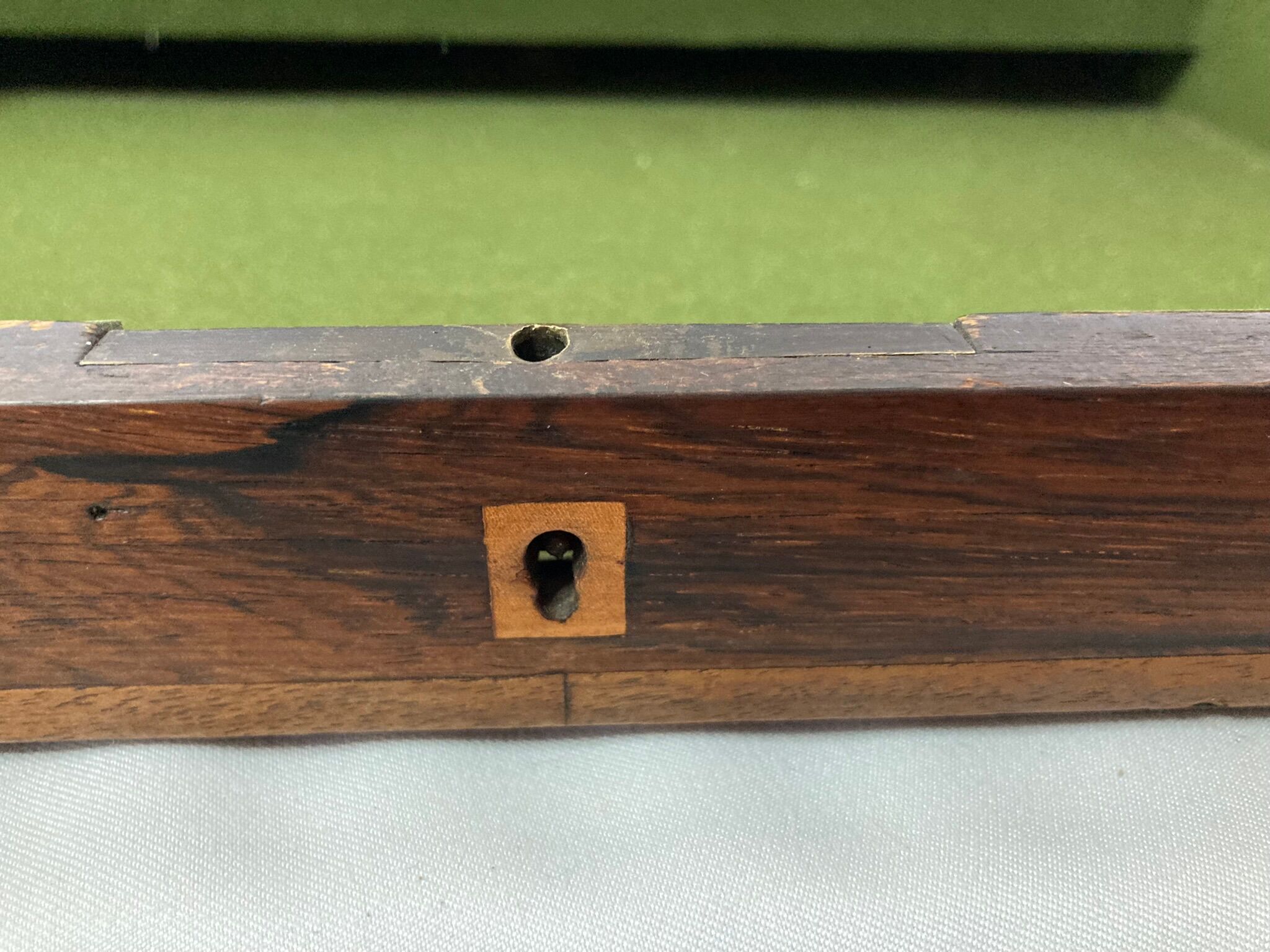 Old wooden writing board over leather early twentieth century