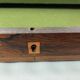 Old wooden writing board over leather early twentieth century
