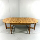 Karin Mobring grande table à manger à oreilles tombantes Ikea 1970-80