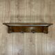 Wooden wall-mounted coat rack and hat rack, 1960/70