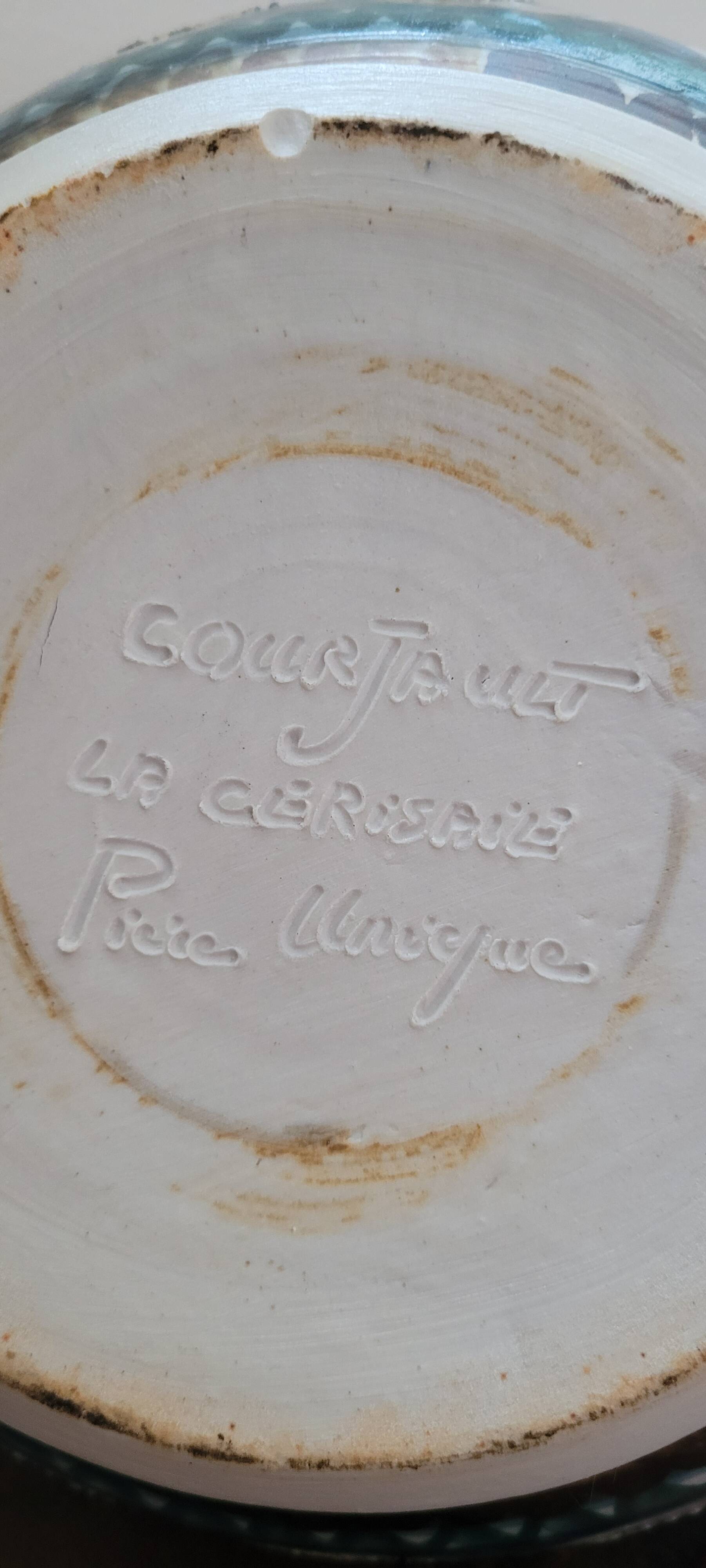 Lampe céramique Courjault La Cerisaie