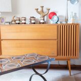 Table basse en fer forgé Mid Century