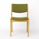 Vintage Scandinavian Oak Chair, 1970s, Norwegian Design, Newly Upholstered