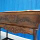 French Louis XV sideboard in carved walnut petrin dough box from provence