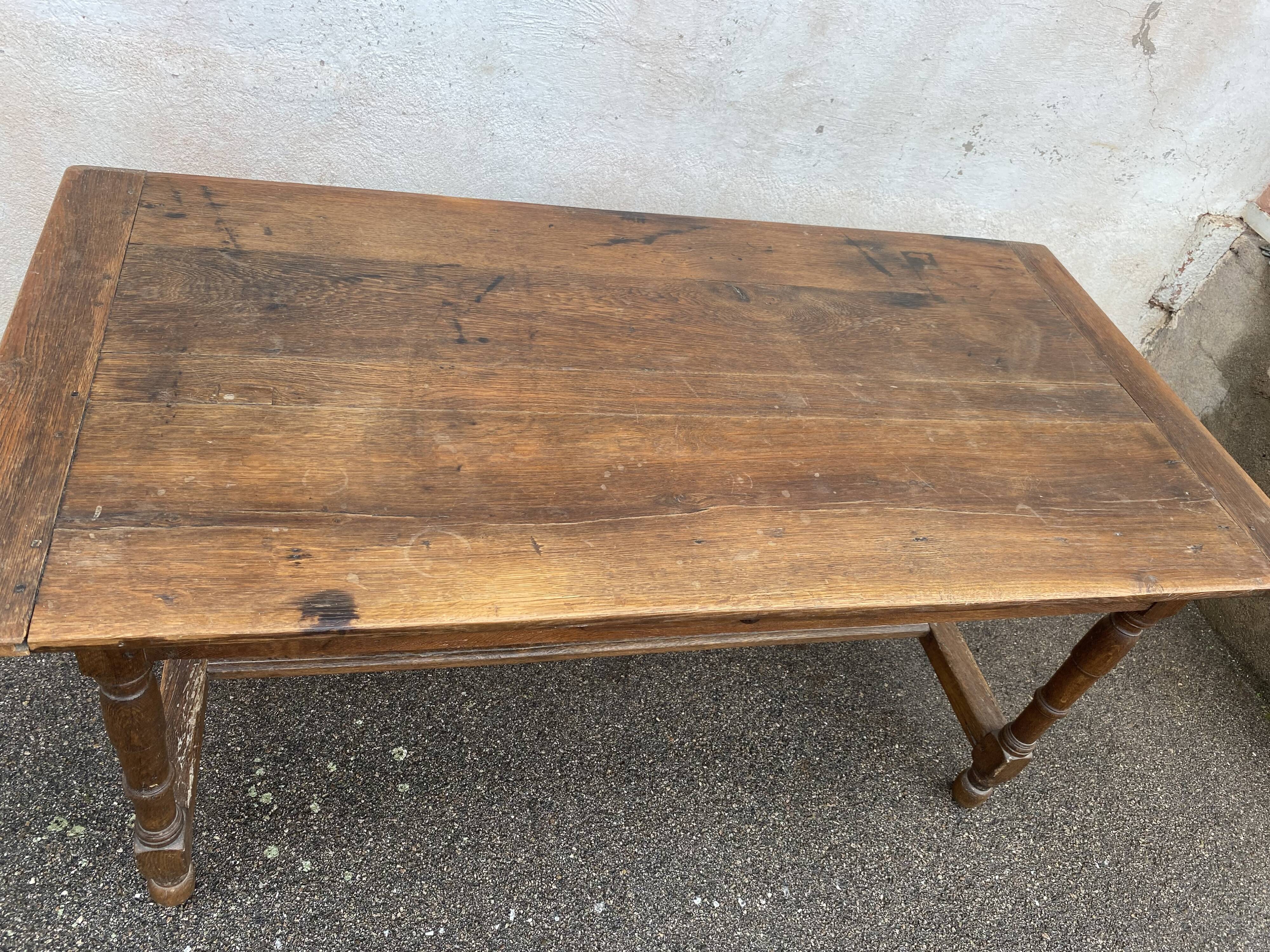 Oak farmhouse table