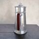 Vintage coffee maker in grey metal and bakelite handle