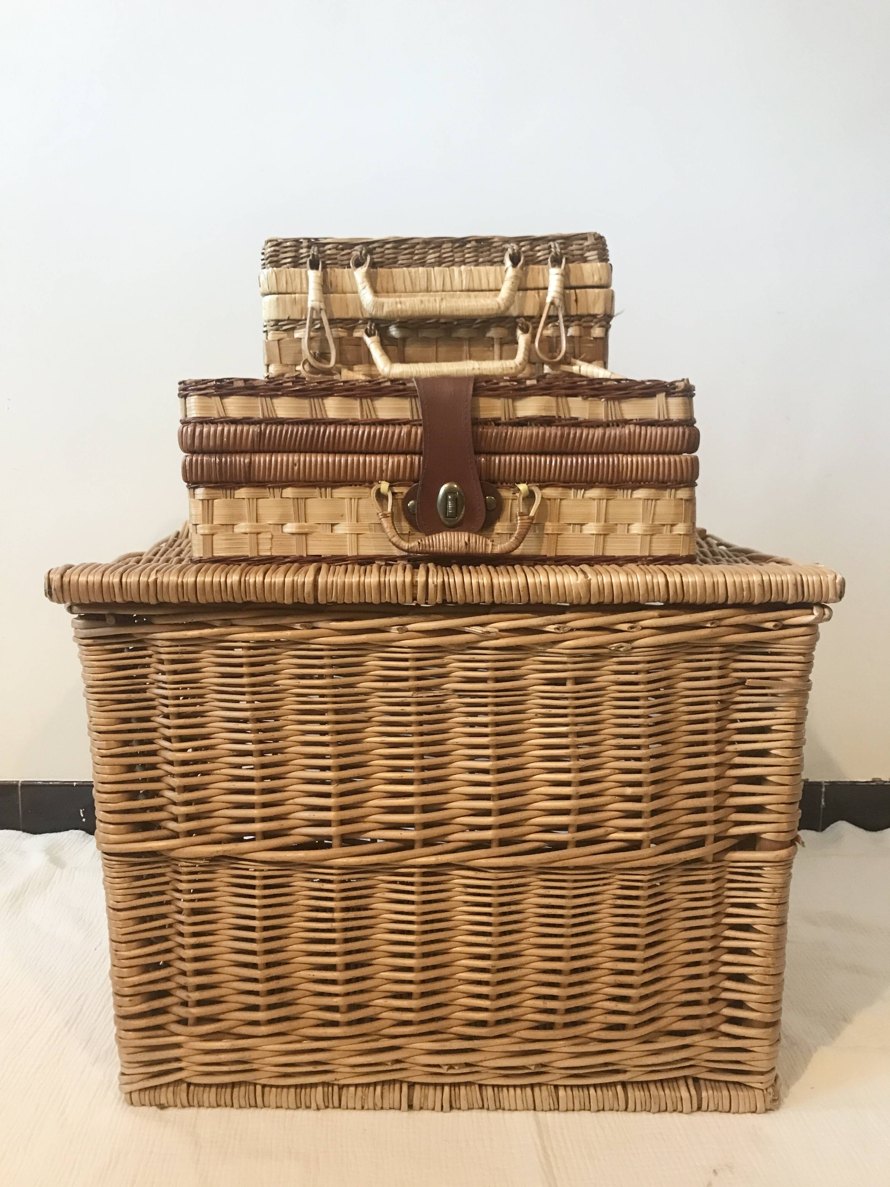 Wicker toy box
