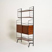 Teak bookcase with drawer cabinet, 1950s-1960s