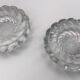 Pair of twisted round candlesticks in baccarat crystal stamped
