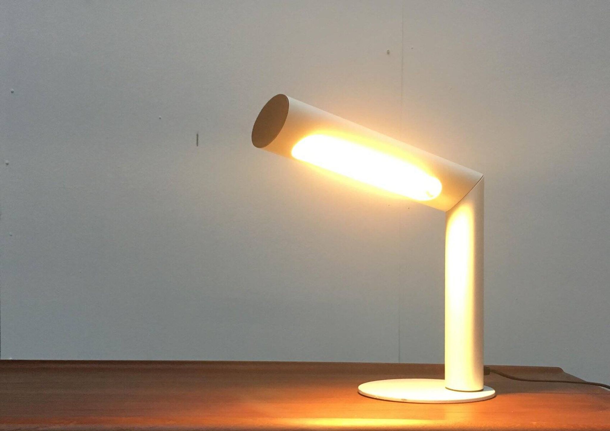 Lampe de table minimaliste en métal allemand de Brendel Leuchten, années 1970