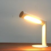 Lampe de table minimaliste en métal allemand de Brendel Leuchten, années 1970