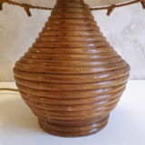 Rattan bedside lamp 60s