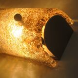 Murano glass and gold fleck wall or ceiling light, Italy 1950s