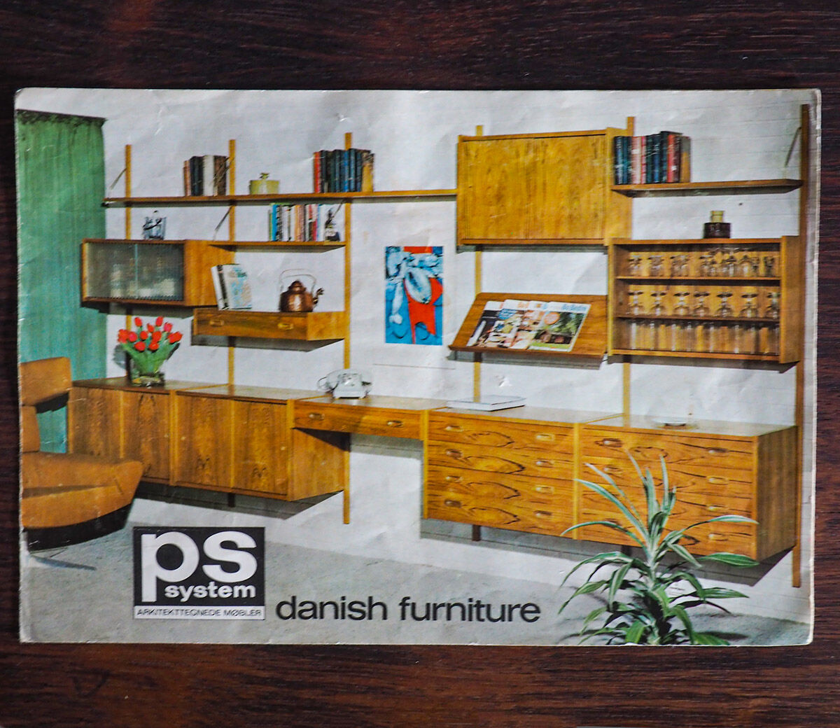 PS System rosewood wall unit by Randers Mobelfabrik, 1960's