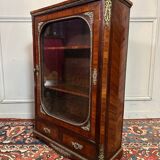 Small Napoleon III Period Showcase In Marquetry.