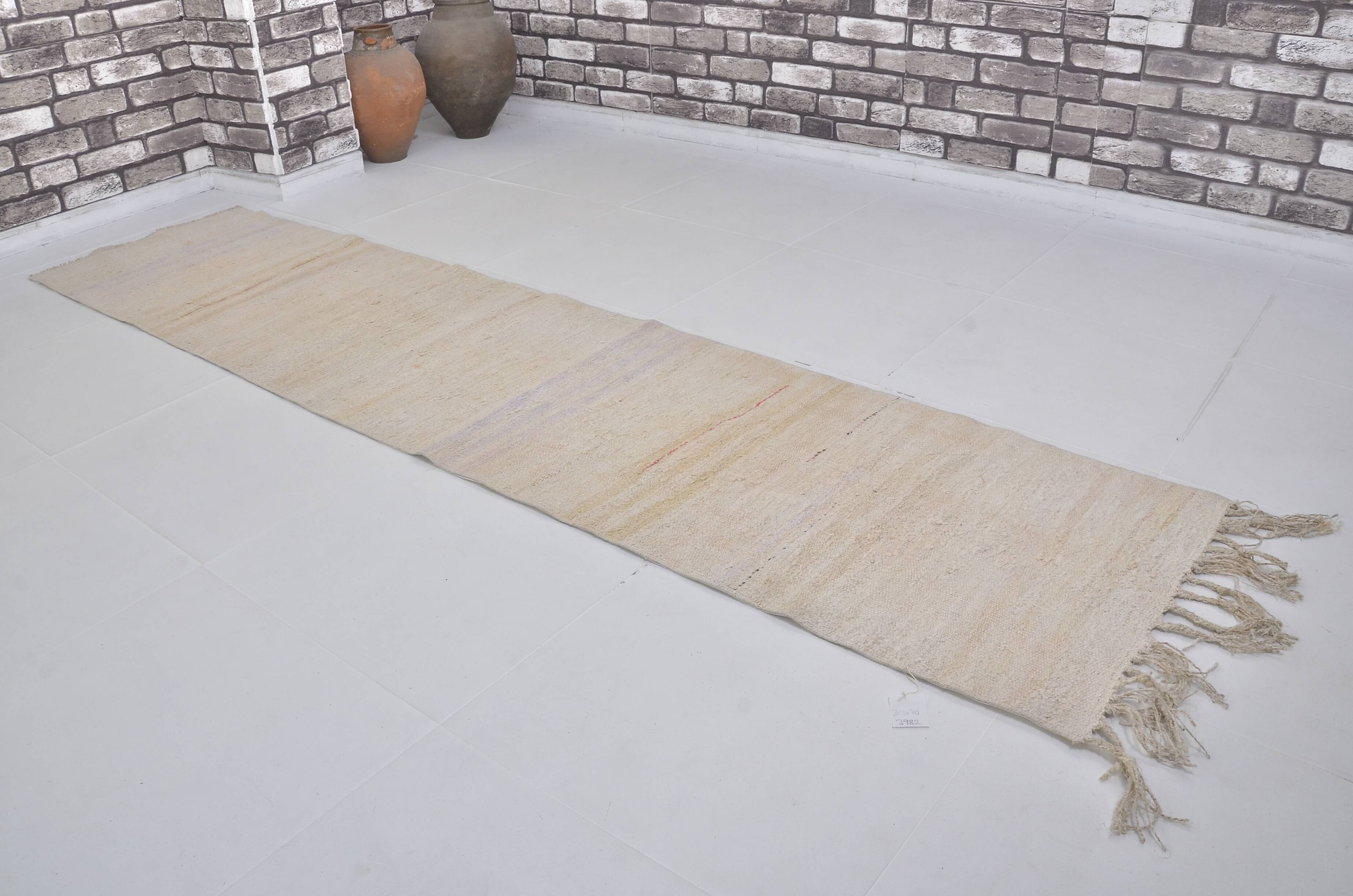 Vintage Turkish Hemp Kilim Runner sku3982