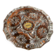 Chiseled glass ashtray