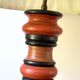 Vintage Italian turned wood lamp