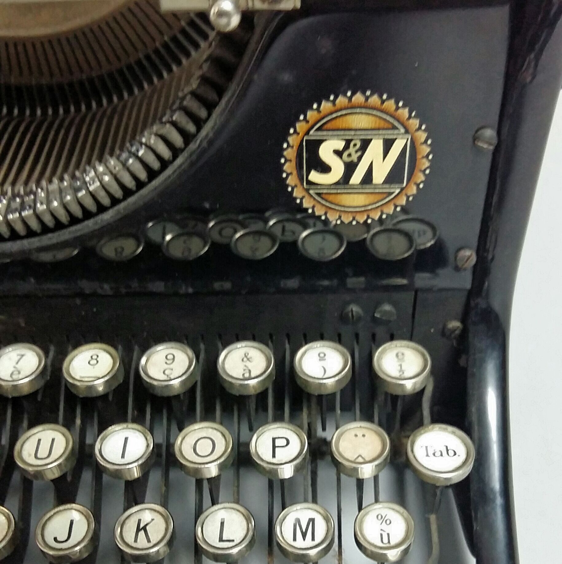 Ideal typewriter black Seidel & Naumann made in Germany