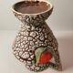 Large vintage vallauris vase volcano lava fat lava
