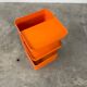 Chevet, desserte Flair orange pour Prisunic