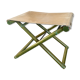Tabouret pliable vintage Regency en hêtre italien et cuir