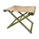 Tabouret pliable vintage Regency en hêtre italien et cuir