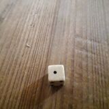 Very old small dice and playing card