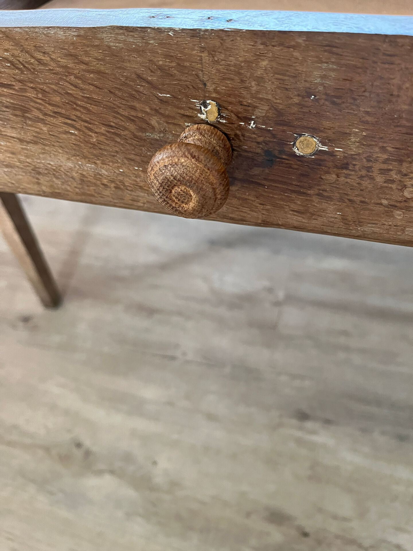 Oak farmhouse table