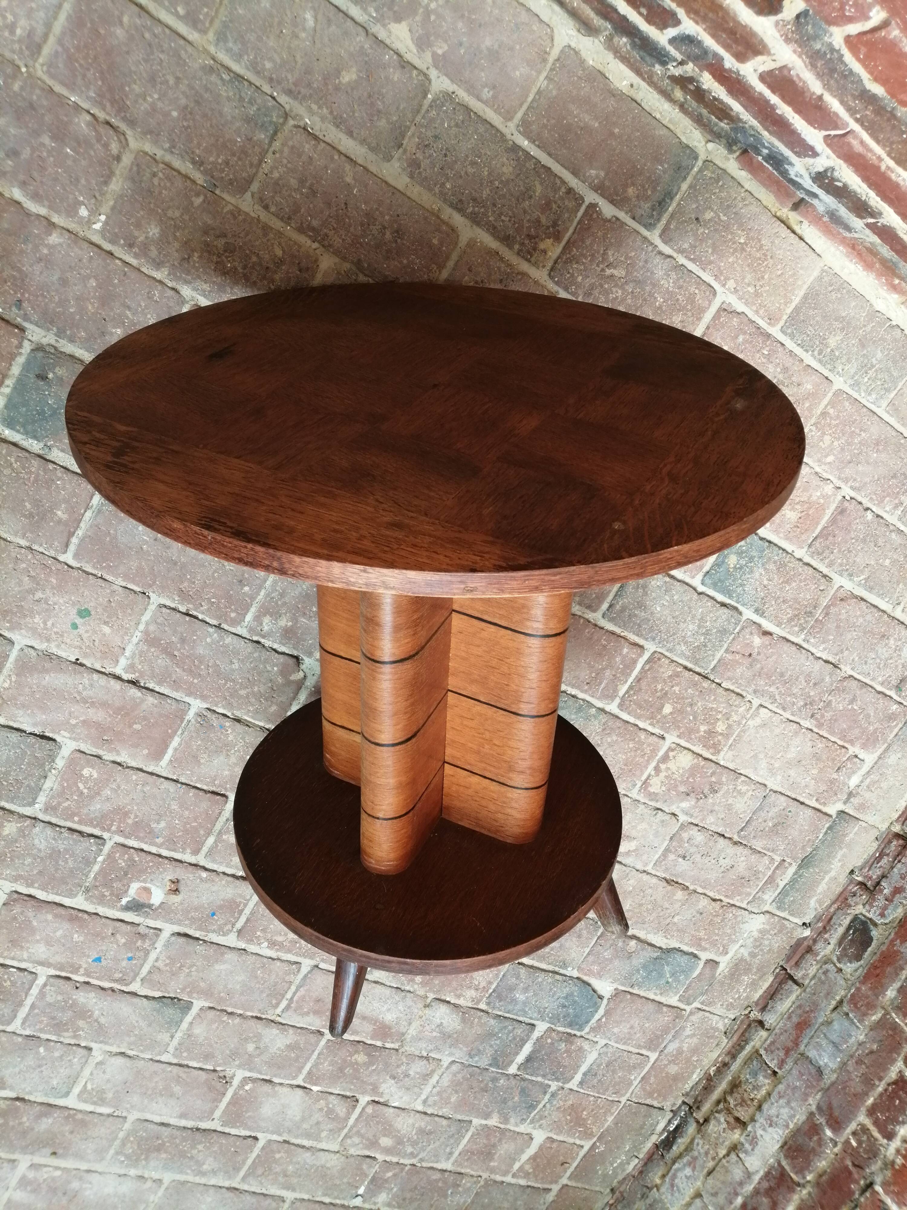 Vintage art deco style gueridon table