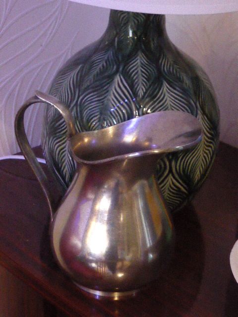Coffee set in silver metal composed of 3 pitchers, Millan Freres, Paris