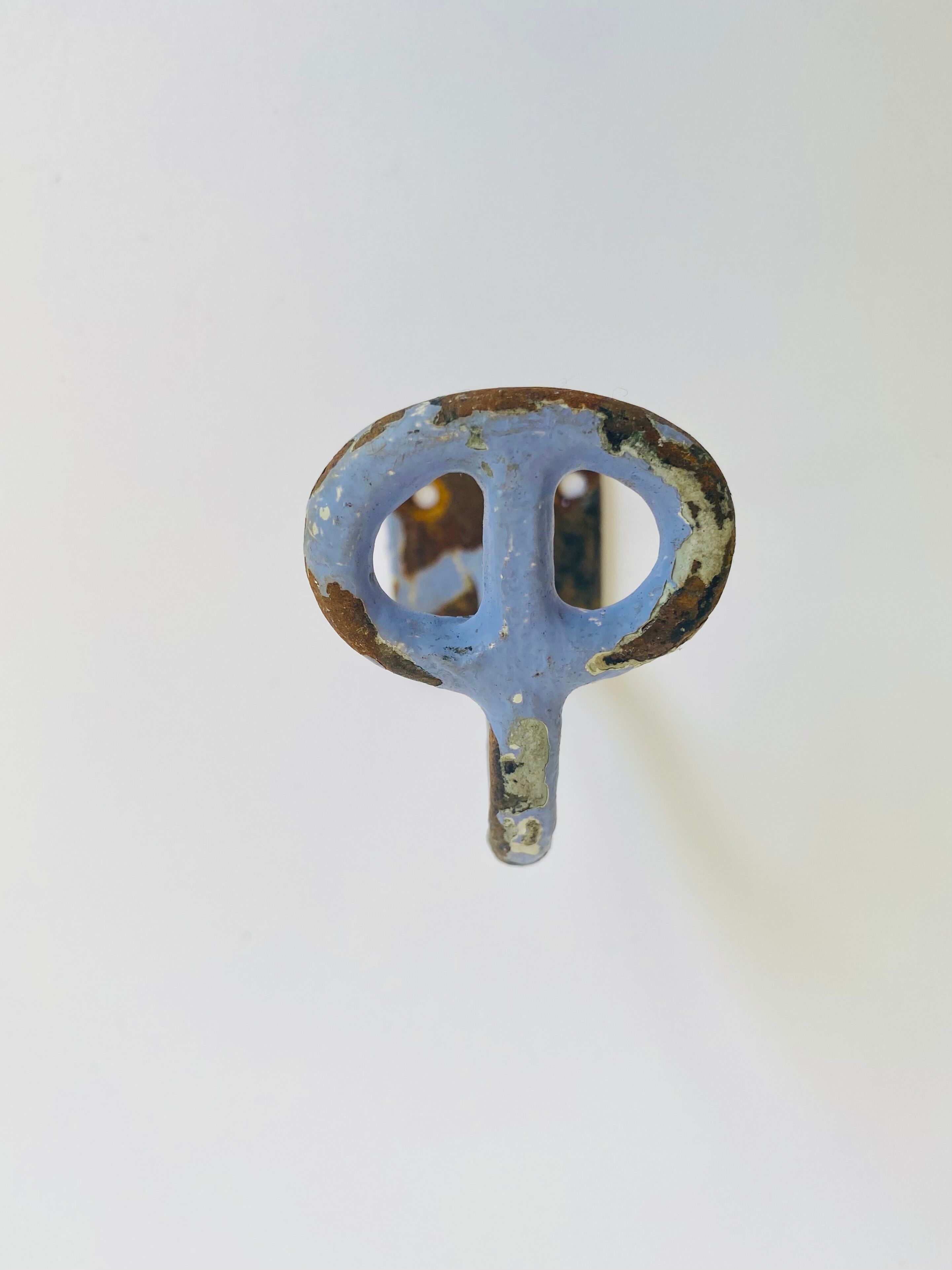 Enamelled cast iron hook