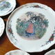 Dish and 12 plates Loux Obernai Sarreguemines Faience ancienne - Dessert service