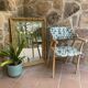 70s style wooden armchair