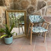 70s style wooden armchair