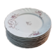 Set of eight Limoges porcelain plates