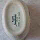Digoin Sarreguemines sauceboat with hand-painted waterfowl decoration