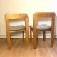 Paire de chaises en hêtre années 60 / 70