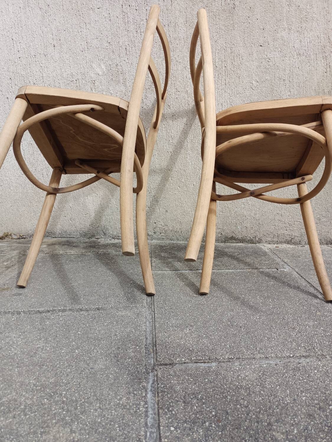 Two curved chairs