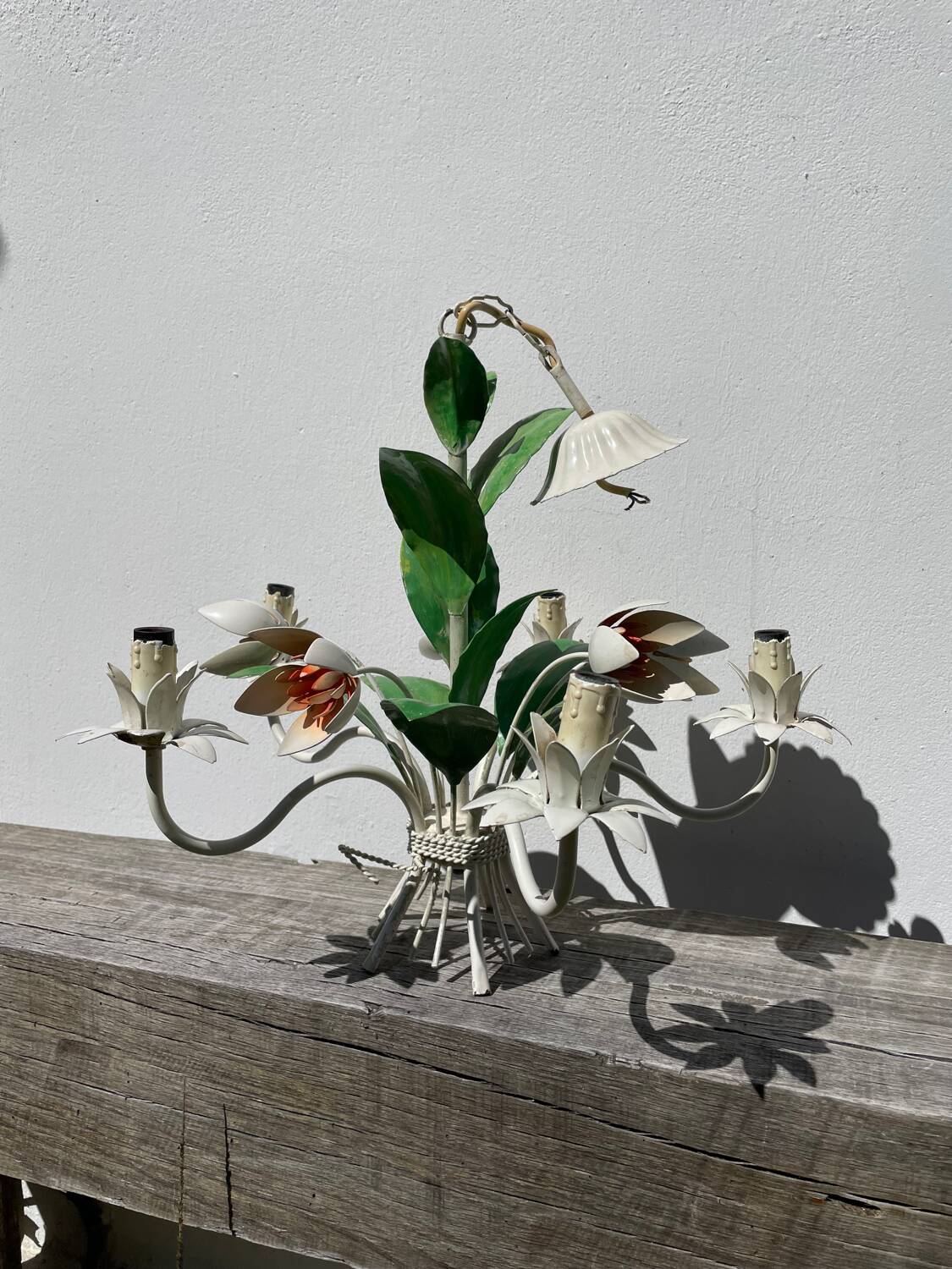 Metal flower bouquet ceiling chandelier