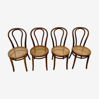 Lot de 4 chaises thonet zpm radomsko