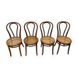 Set of 4 thonet chairs zpm radomsko