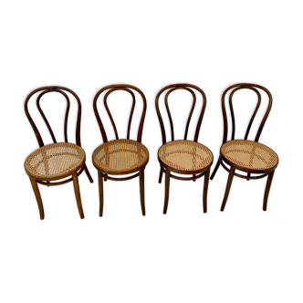Lot de 4 chaises thonet zpm radomsko